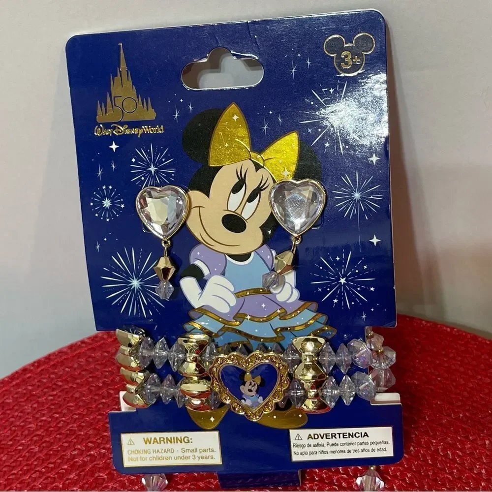 Disney 50th Anniversary Childs Jewelry Set NWT